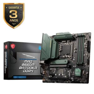 114 - Placa MAE MSI MAG B660m Bazooka - Intel 1700 - Ddr4 - Matx - M.2 -displayport/hdmi