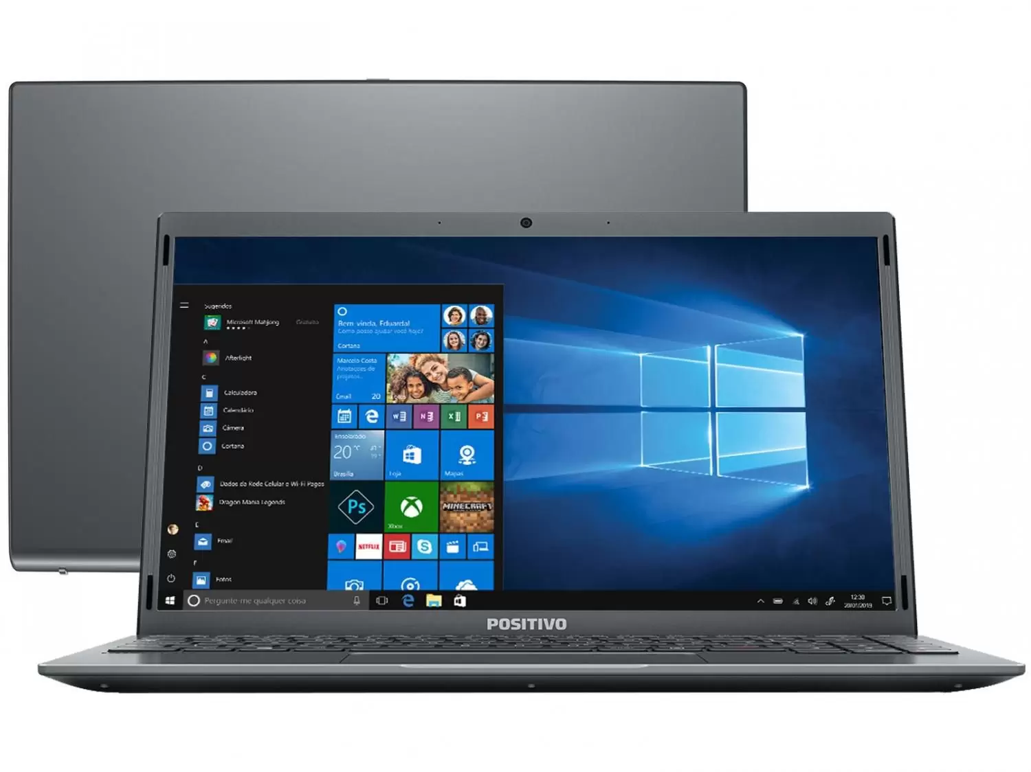 Notebook Positivo Q4128cs-Mem 4GB -HD120GB SSD-Tela 14 Pol