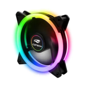 048 - COOLER FAN P/GABINETE 120x120x25 LED RGB F7-L210RGB C3 TECH