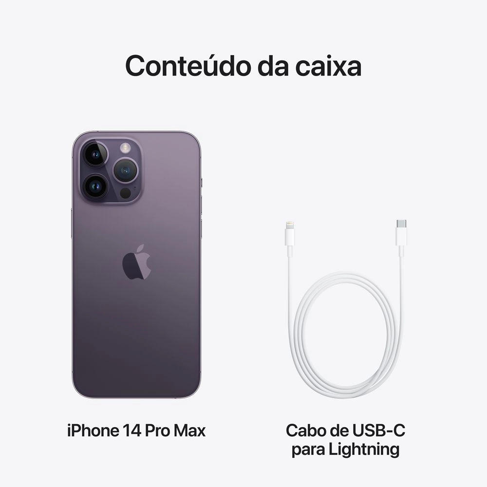 147 - iPhone Apple 14 Pro Max MQAF3BE/A A2894 512GB / eSIM - Space Black - Imagem 10