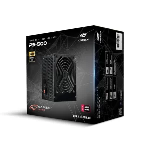 172 - FONTE ATX 500W REAIS SATA PS-500BK S/CABO C3 TECH