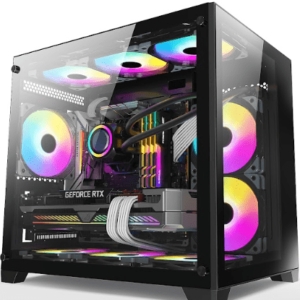 327 - GABINETE GAMER KIRRA PRETO RGB 2033 LIKETEC