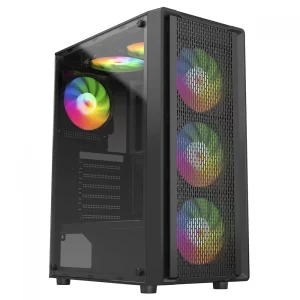 332 - GABINETE GAMER STORM PRETO RGB 2031 LIKETEC