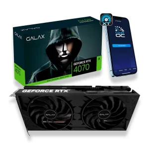 405 - Placa de Video NVidia  RTX 4070 12GB GDDR6X 192BITS 1-CLICK OC 2X GALAX 47NOM7MD8DDF
