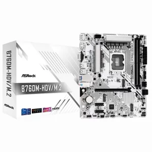 373 - Placa Mãe ASRock B760M-HDV/M.2 Socket LGA 1700 / VGA / DDR5