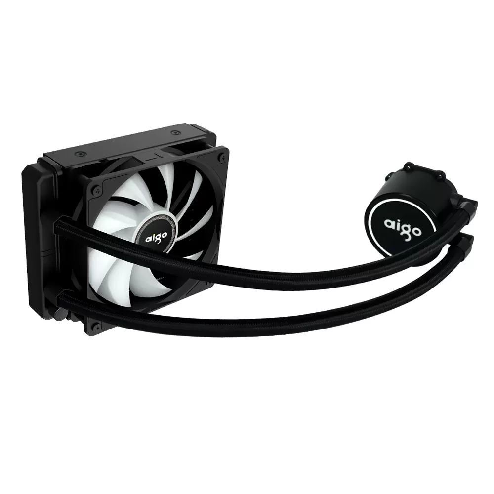 369 - Water Cooler para Processador Aigo AC SE120 120MM RGB - Preto - Imagem 3
