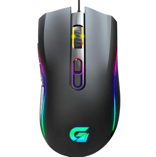 541 - MOUSE GAMER RGB BLACK HAWK PRETO USB 75682 FORTREK 7200DPI