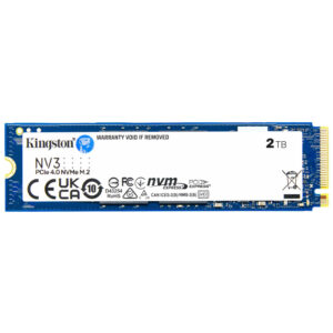 574- SSD Kingston 2TB NV3 M.2 2280 Nvme Pcie 4.0 Leitura 6000MB/S Gravacao 5000MB/S - SNV3S/2000G